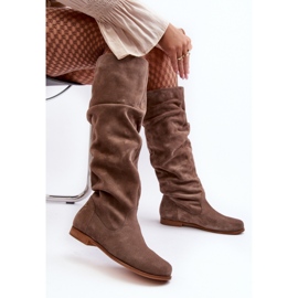 Step in style Bottes Modèle Maciejka 05790-04 Beige Daim - Entrez avec style 2