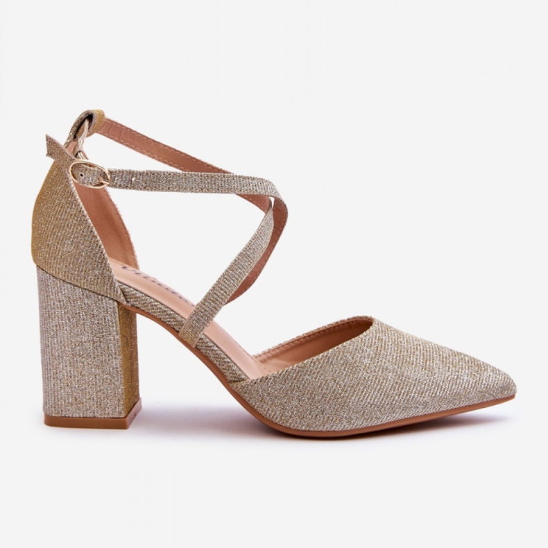 Step in style Escarpins Modèle Galaxy LY-9237-3 Or - Entrez avec style jaune 2