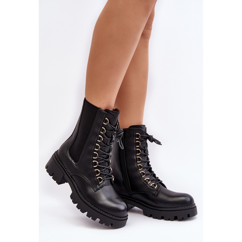 Step in style Modèle Workers Charmea F33 Cuir Noir - Entrez avec style le noir 1