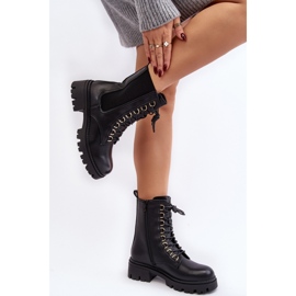 Step in style Modèle Workers Charmea F33 Cuir Noir - Entrez avec style le noir 2