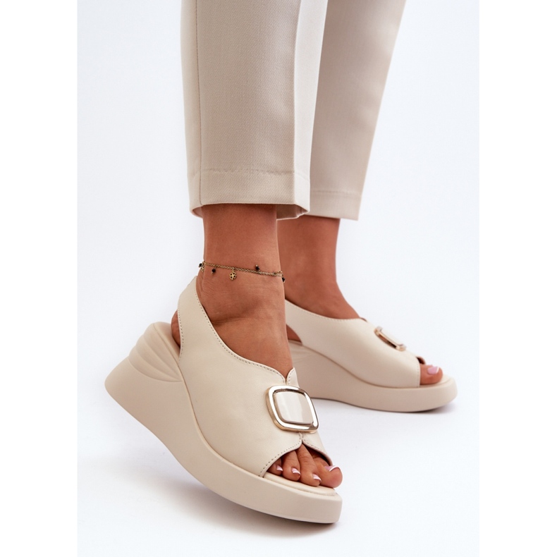 Step in style Sandales Modèle Salvania 24SD08-6865 Beige - Entrez avec style 1