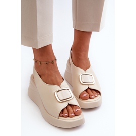 Step in style Sandales Modèle Salvania 24SD08-6865 Beige - Entrez avec style 2