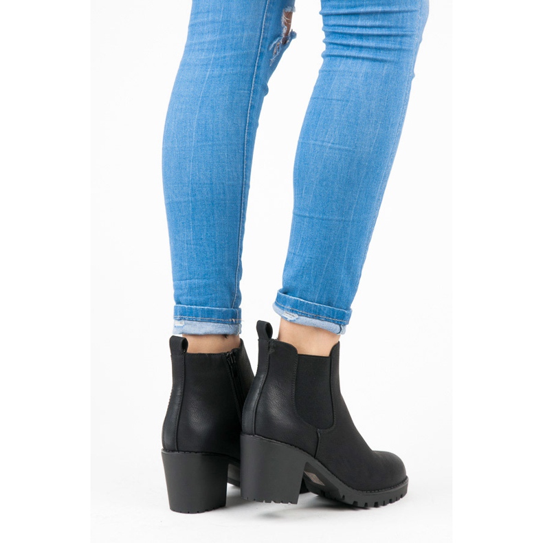 Super Me Bottes noires classiques le noir 2