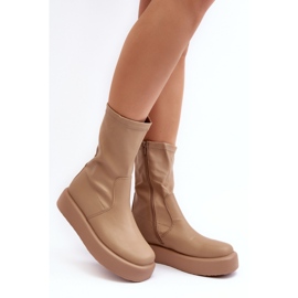 Step in style Bottes Modèle Algedi Y2195 Beige - Entrez avec style 2