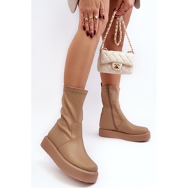 Step in style Bottes Modèle Algedi Y2195 Beige - Entrez avec style 3