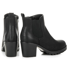 Super Me Bottes noires classiques le noir 5