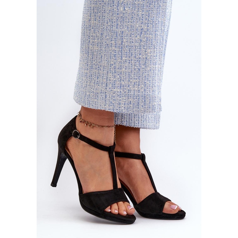 Sandales à talons hauts pour femmes de Vinceza noir 1