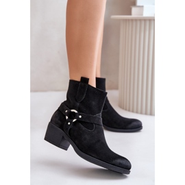 Boots en daim Modèle Zazoo Noir le noir 1