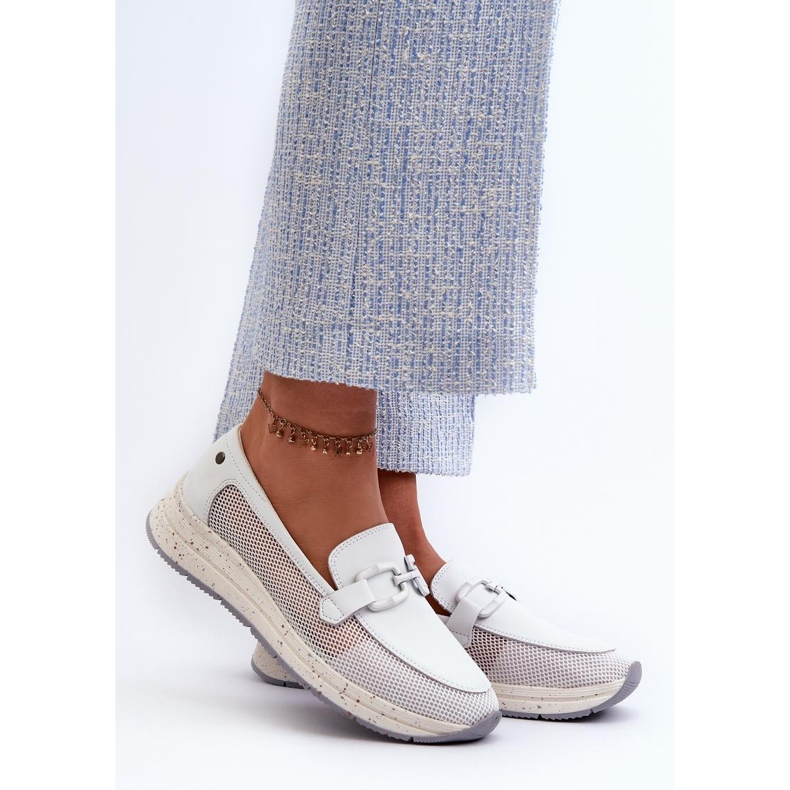 Mocassins de sport blancs blanche 1