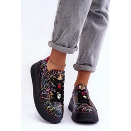 Chaussures de sport modèle Maciejka multicolore le noir 1 Chaussures de sport modèle Maciejka multicolore le noir 1