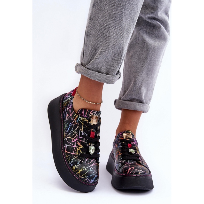 Chaussures de sport modèle Maciejka multicolore le noir 1 Chaussures de sport modèle Maciejka multicolore le noir 1