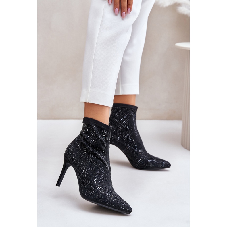 S.Barski HY42-161 Bottes noires le noir 1