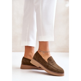Mocassins Modèle C-528 Vert Foncé 2