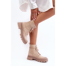 Trappeurs Modèle 8628 Beige 1
