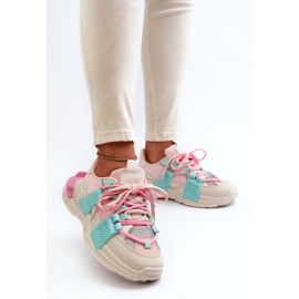 Chaussures de sport modèle BL357P rose/menthe 1