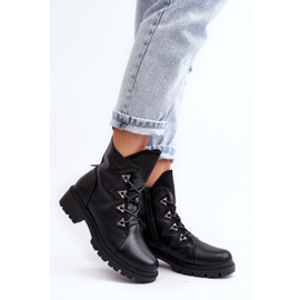 Modèle S.Barski HY93-52A Bottines noires le noir 1