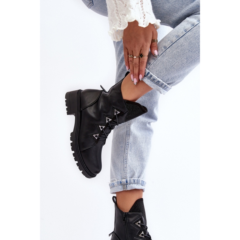 Modèle S.Barski HY93-52A Bottines noires 2