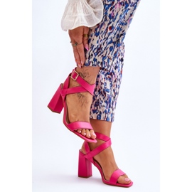 Sandales Modèle H8-330 Fuchsia rose 2