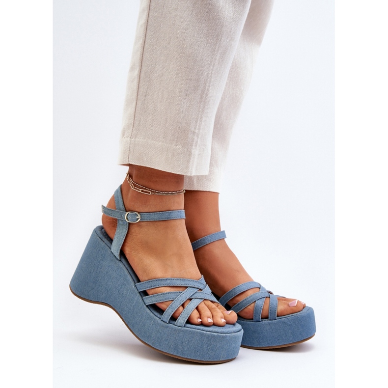 Sandales Modèle FF-20 Bleu 1