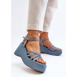 Sandales Modèle FF-20 Bleu 2