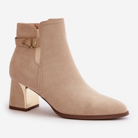 Step in style Bottes Modèle Bonucci UK151 Beige Clair - Entrez avec style 2