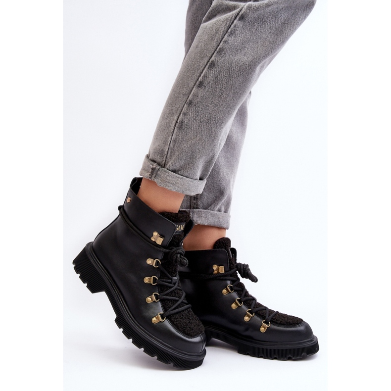 Bottines pour femmes de la marque GOE noir 1