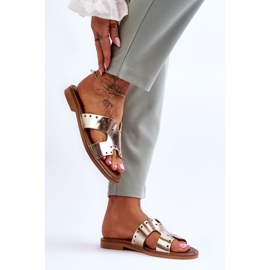 Sandale Tongs Modèle 40326 Or doré 1