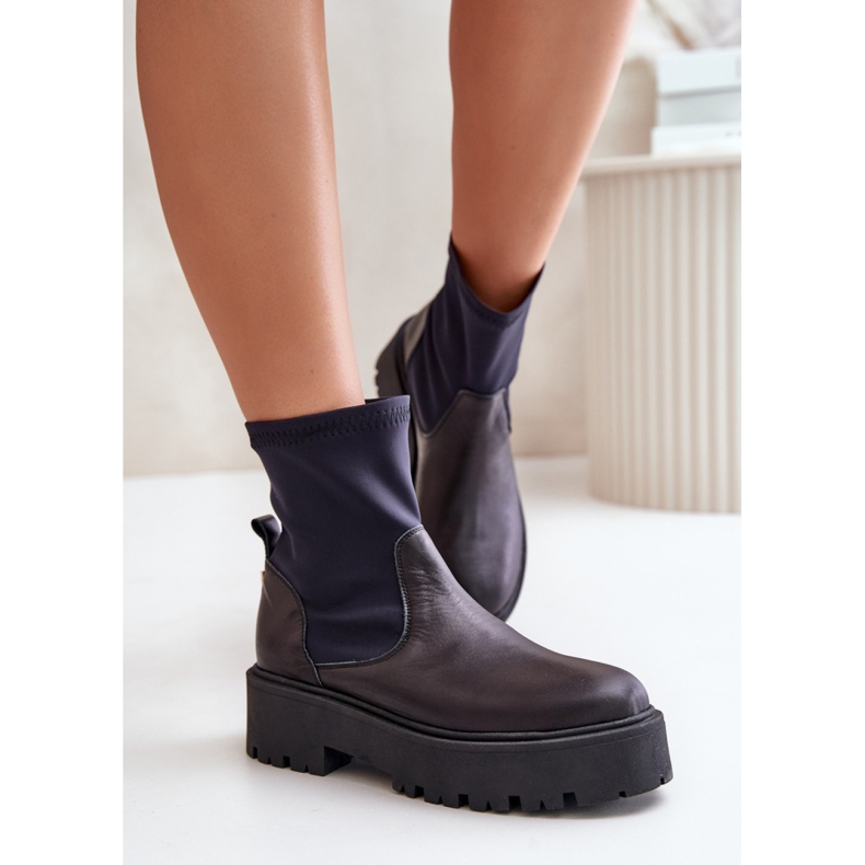 Bottines à enfiler Zazoo Modèle Noir 1