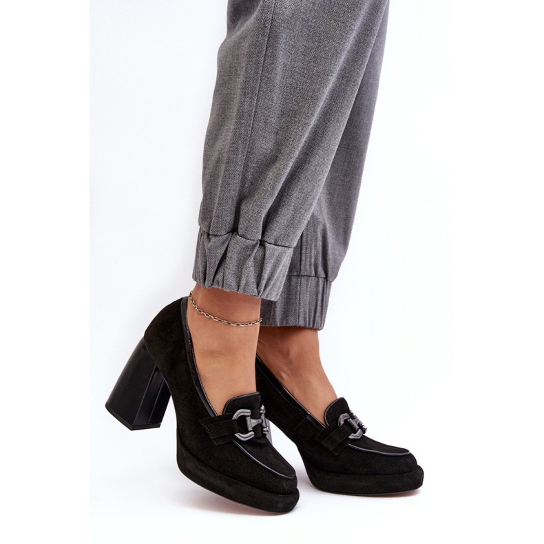 Escarpins femme avec décoration Laura Messi 2706 500-173 noir le noir 1