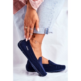 Mocassins pour femmes en Eco-daim 20PB26-2190 bleu 2