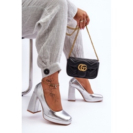 Step in style Escarpins Modèle Rosalia N045 Argent - Entrez avec style gris 1
