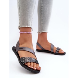 Sandales 82429 Ipanema Vibe Sandal Fem noir et argent 1