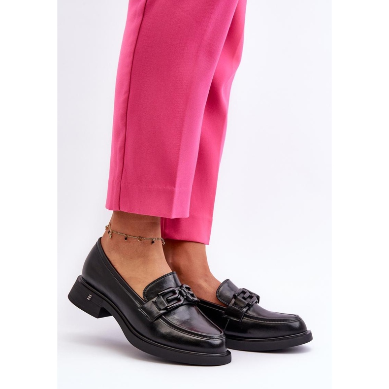 Mocassins femme avec décorations Vinceza 63501 noir le noir 1