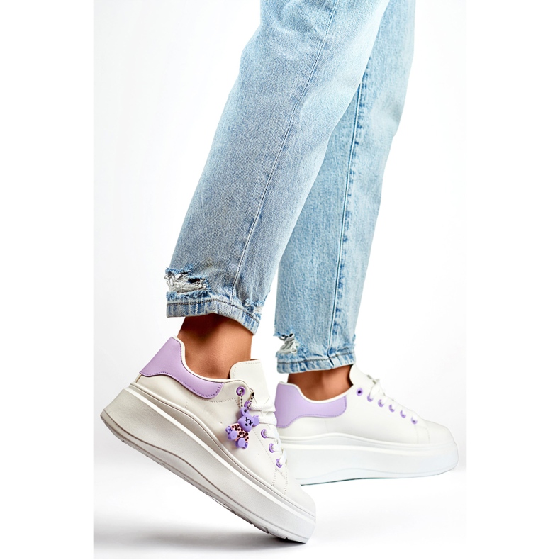 Chaussures de sport pour femmes LL23171PU blanc 1