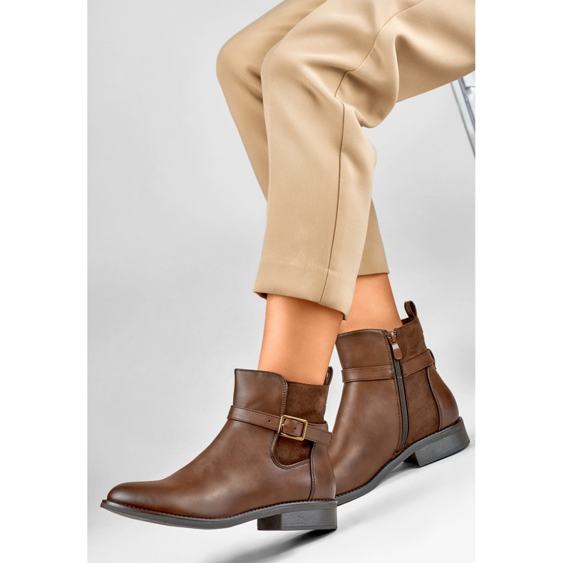 Bottes non isolées pour femmes CH2228BR marron brun 1