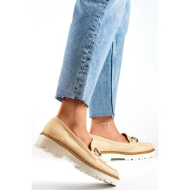 Chaussures femme avec décoration GQ97BE, beige 1 Chaussures femme avec décoration GQ97BE, beige 1