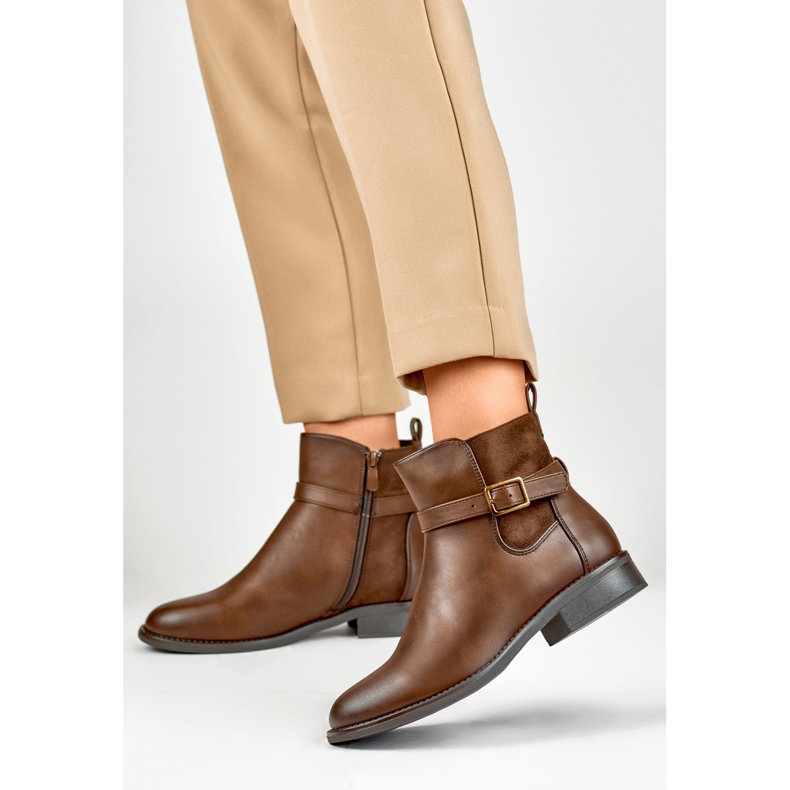 Bottes non isolées pour femmes CH2228BR marron brun 2