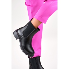 Bottines Chelsea isolées RXJ-210B noir le noir 2