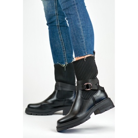 Bottes non isolées pour femmes YQ41B, noir le noir 2