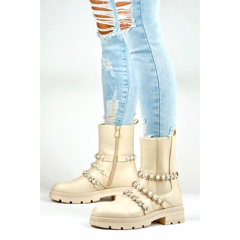 Bottes Modèle 58090-1BE Beige - PRIMO 1 Bottes Modèle 58090-1BE Beige - PRIMO 1