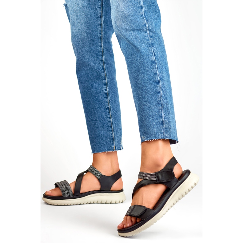 Sandales pour femmes BM051-3019-1B noir 1