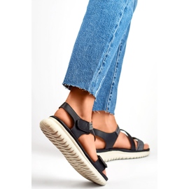 Sandales pour femmes BM051-3019-1B noir le noir 2