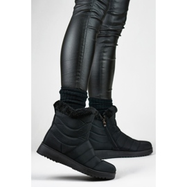 Bottes de neige fourrées femme W76B, noir le noir 3