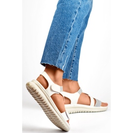 Sandales pour femmes BM051-3019-1W blanc blanche 2