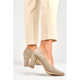 Escarpins femme GD-DO112A-BE beige 1
