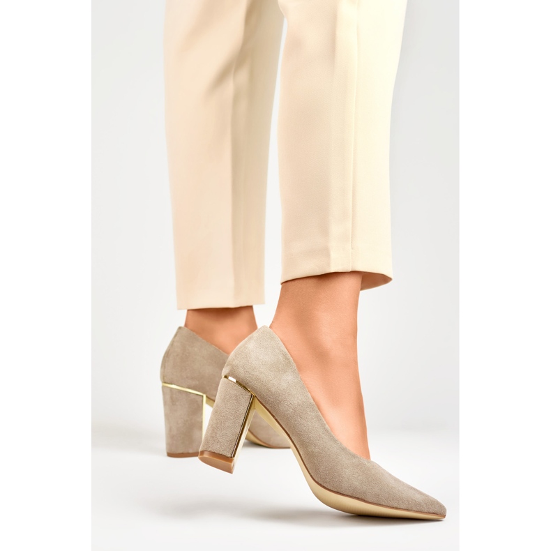 Escarpins femme GD-DO112A-BE beige 1