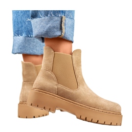 Bottines Chelsea Modèle HB-170KH Beige - PRIMO 2