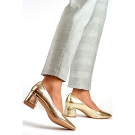 Escarpins métalliques pour femmes GD-XR-102GO or d'or 1