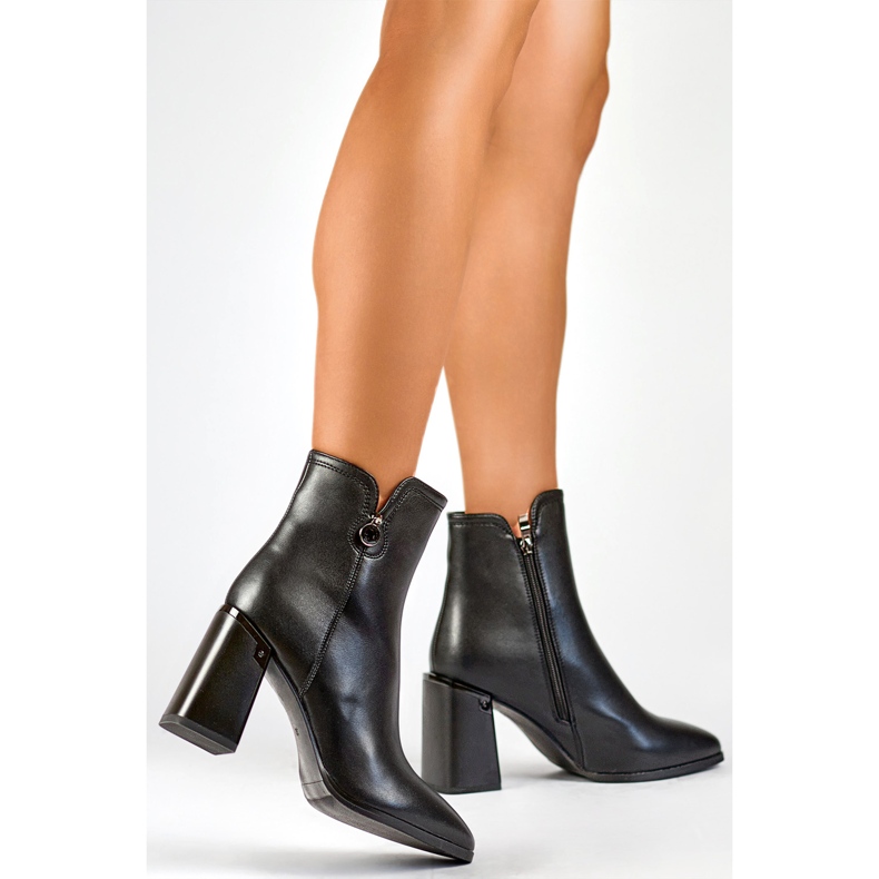 Bottes isolées pour femmes GD-FL2084B noir 1