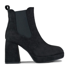 Modèle 7987B Boots en Daim Noir - PRIMO le noir 4